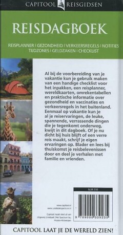 Reisdagboek / Capitool reisgidsen achterkant