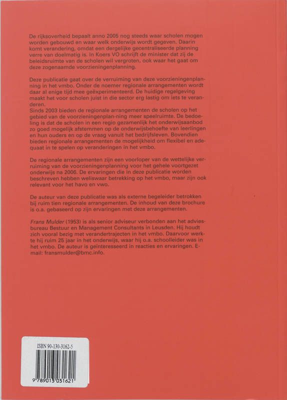 Planningsvrijheid en de rol van de regio achterkant