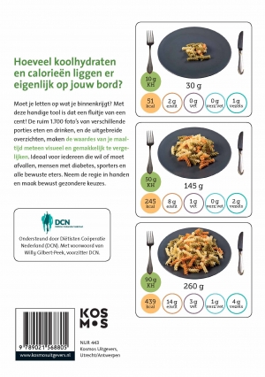 De koolhydraten- en calorieteller achterkant