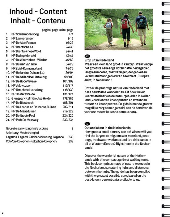 Routiq Wandelatlas Nederland - Wandelroutes in 21 nationale parken / Routiq