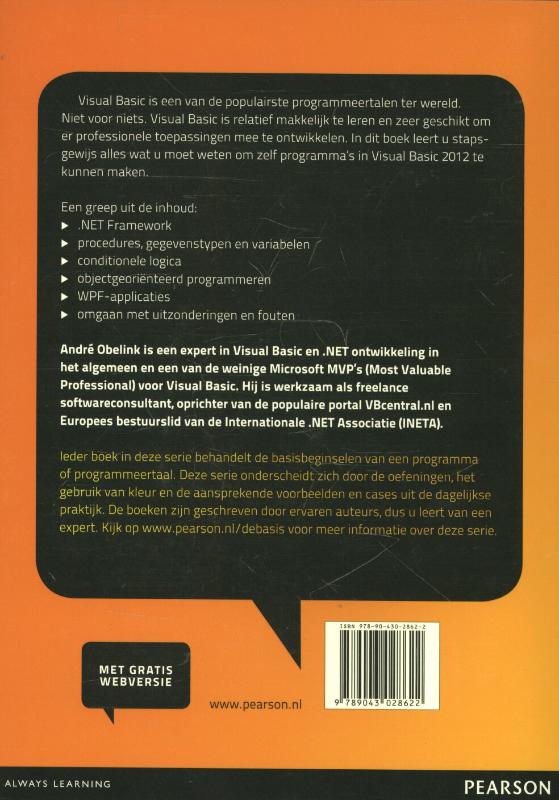 Visual Basic 2012 Visual Basic 2012 achterkant