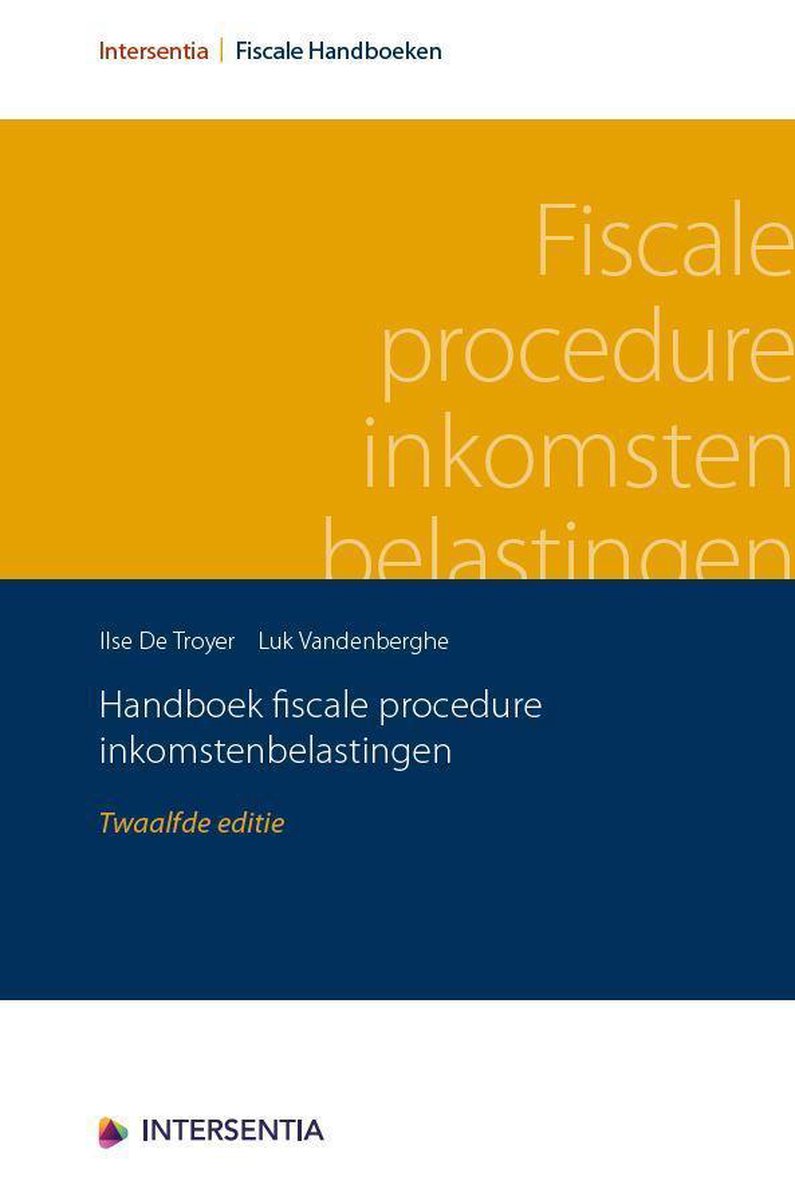 Handboek fiscale procedure inkomstenbelastingen