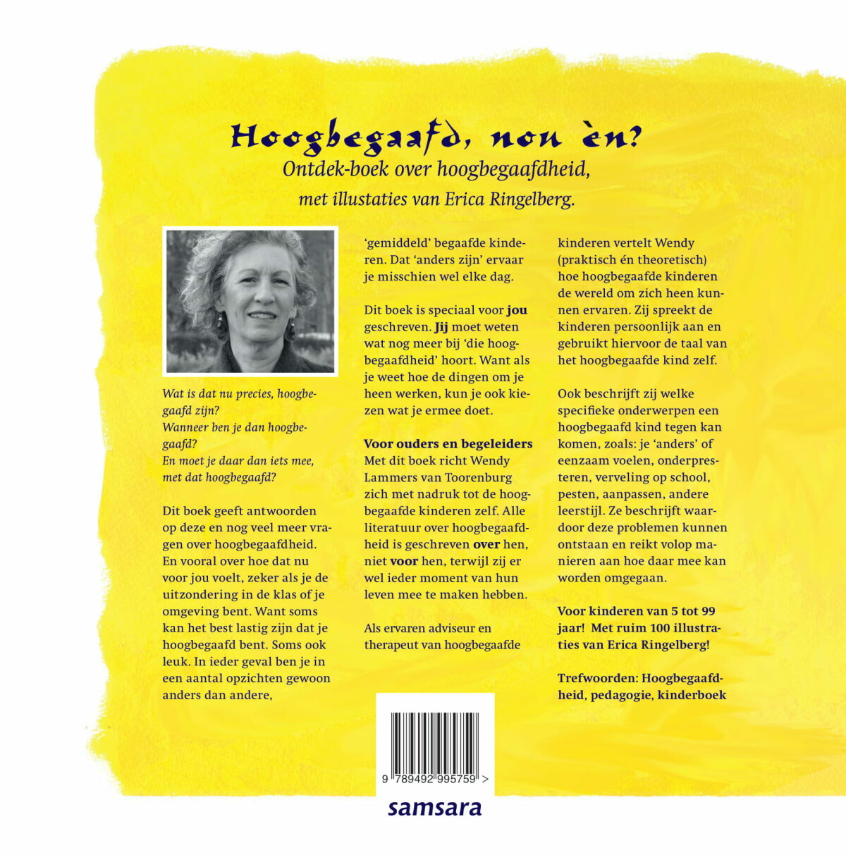 Hoogbegaafd, nou èn? achterkant