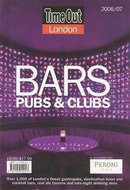 boekenbalie_9781905042043_cover Time Out London Bars, Pubs & Clubs 2006/07