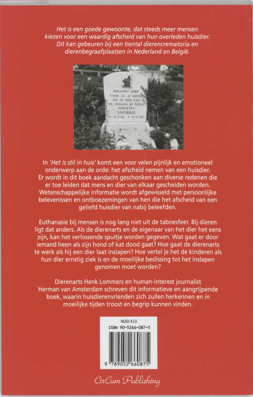 Het is stil in huis Het is stil in huis achterkant