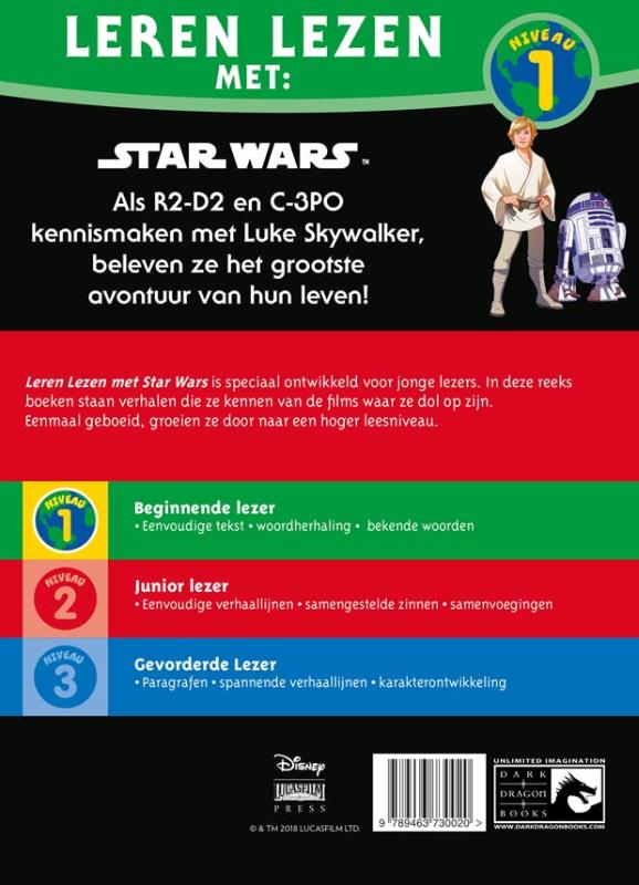 Problemen op Tatooine / niveau 1 leren lezen / Star Wars achterkant