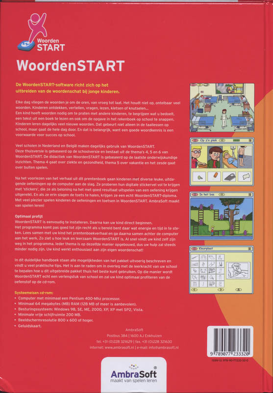 WoordenSTART uitbreiding woordenschat: thema 4,5 en 6 achterkant