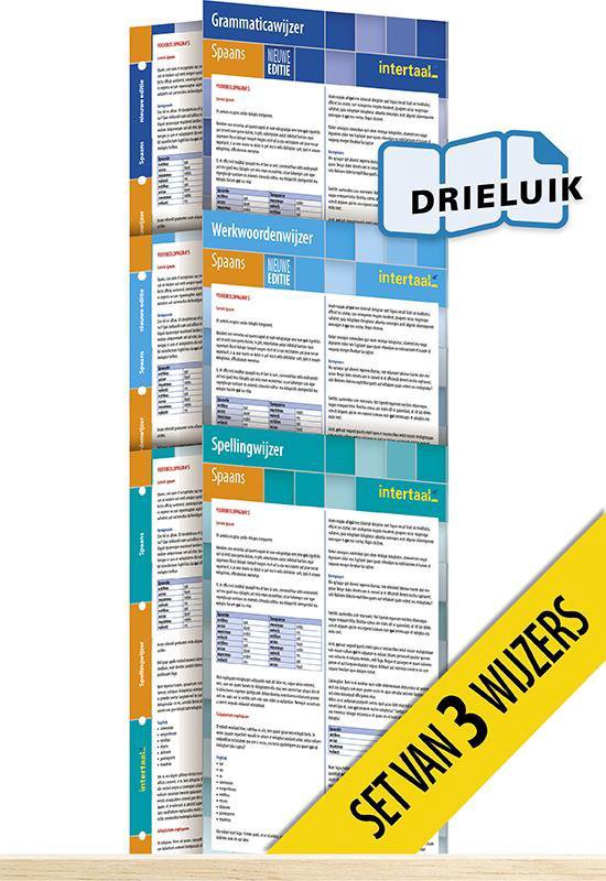 Wijzers Spaans - nieuwe editie (set van 3) uitklapkaarten