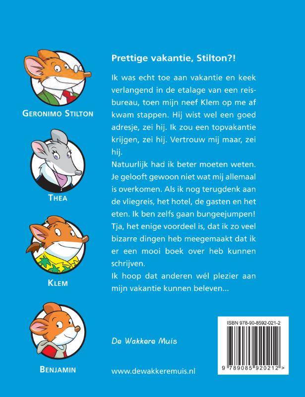 Prettige vakantie, Stilton! / Geronimo Stilton / 20 achterkant