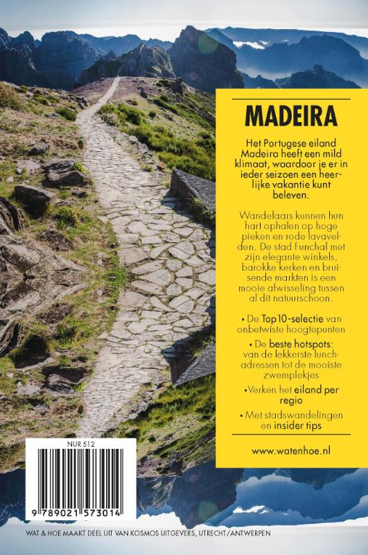 Madeira / Wat & Hoe Reisgids achterkant