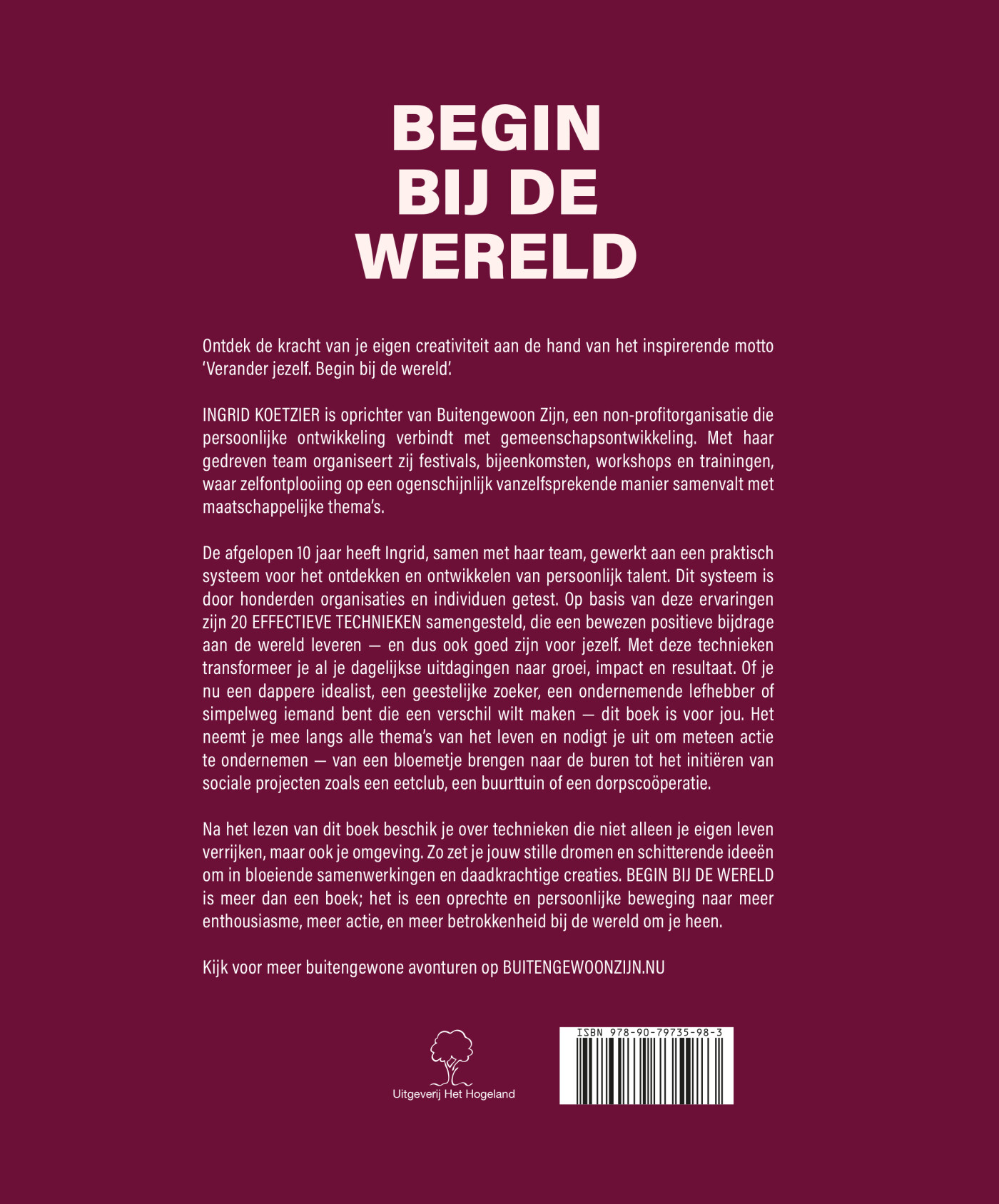 Begin bij de wereld achterkant