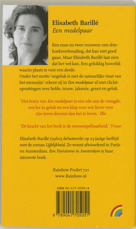 Een modelpaar / Rainbow pocketboeken / 721 achterkant