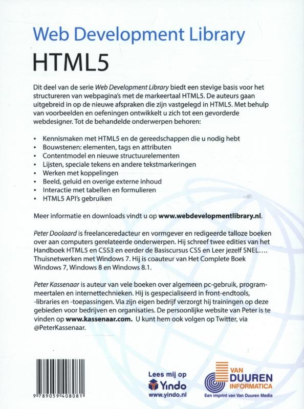 Web Development Library - HTML5 achterkant