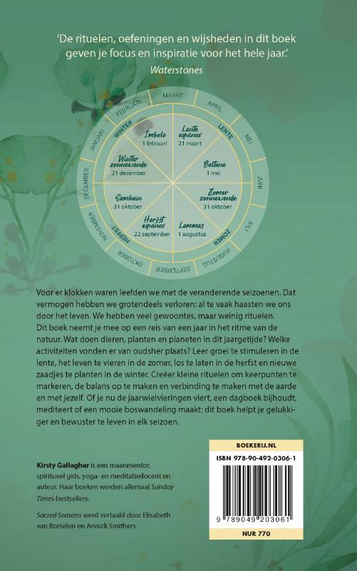 Sacred seasons achterkant