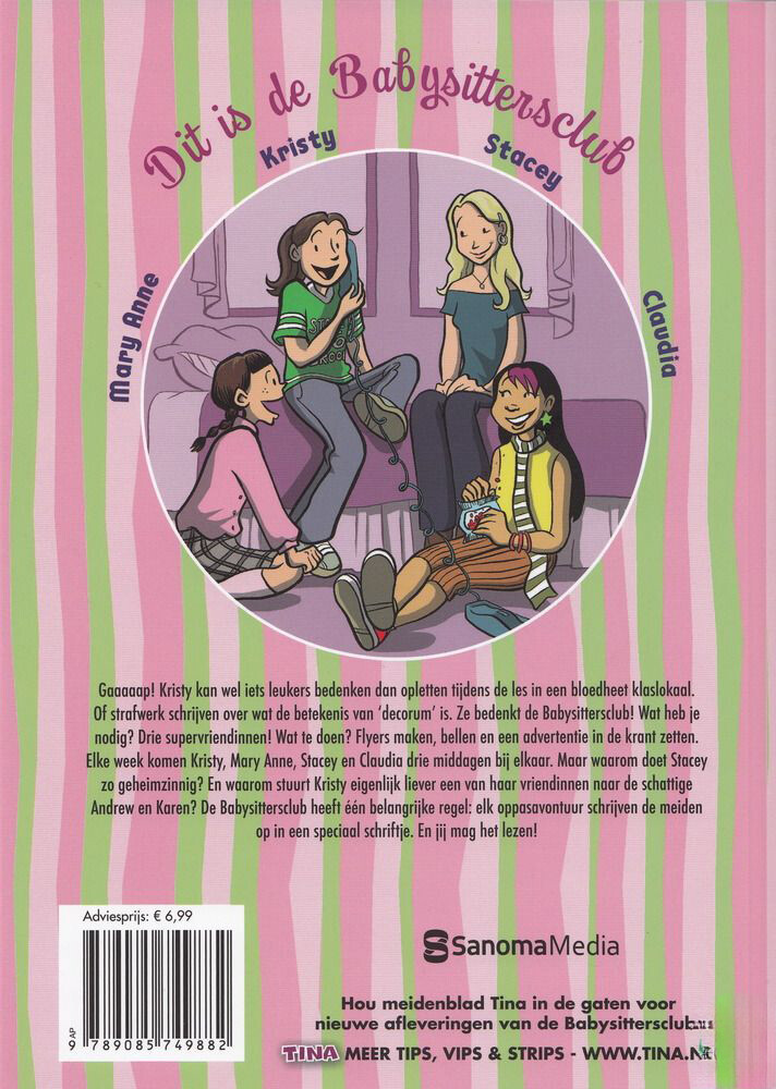 Kristy's geweldige idee / De babysittersclub achterkant