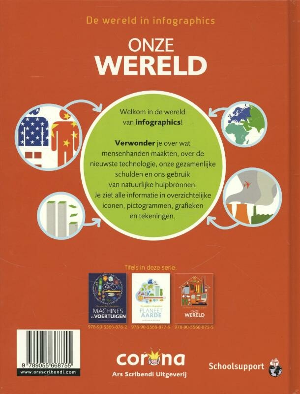 Onze wereld / De wereld in infographics achterkant