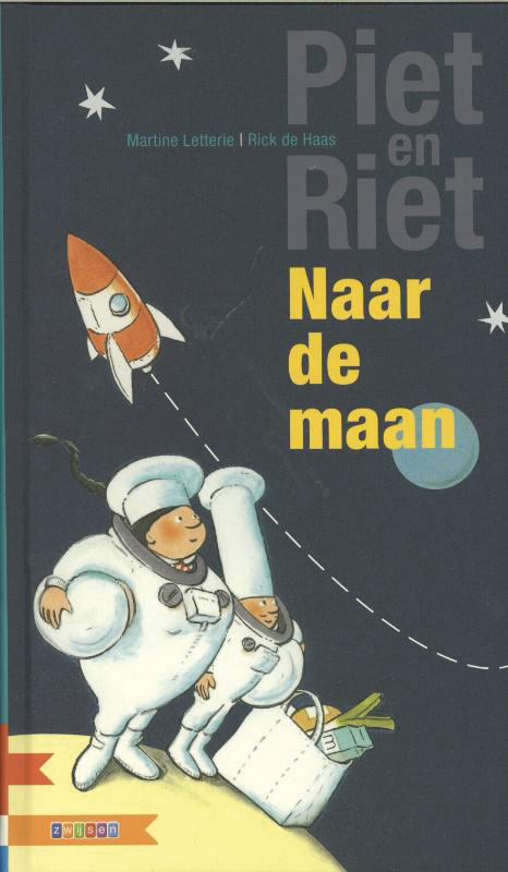 Naar de maan: Piet en Riet / Maan roos vis AVI meegroeiboek