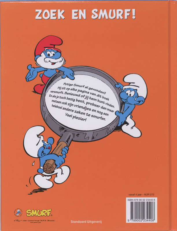 Waar is potige smurf? / De Smurfen achterkant
