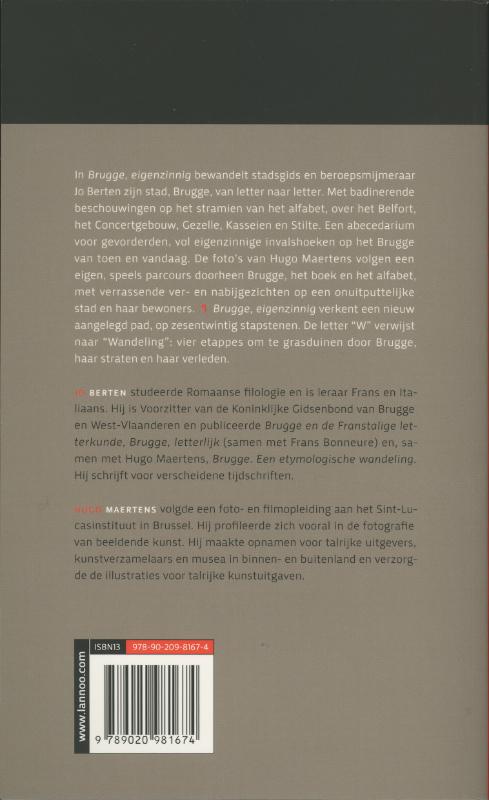 Brugge, eigenzinnig achterkant