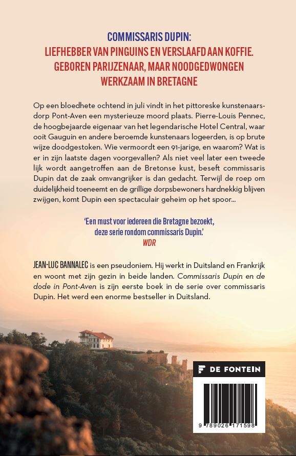 Commissaris Dupin en de dode in Pont-Aven / Een Bretagnethriller / 1 achterkant