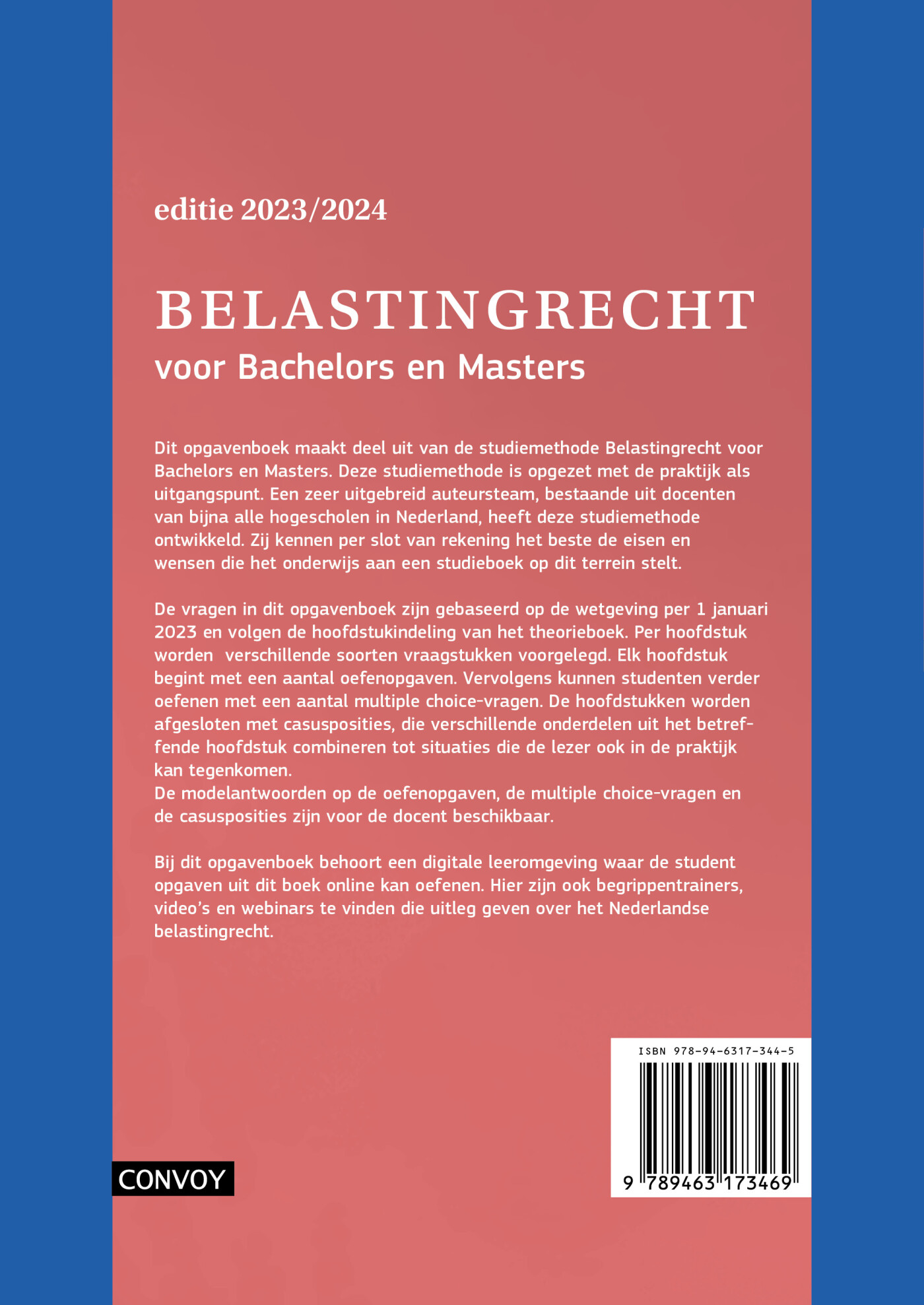 2023/2024 / Belastingrecht voor Bachelors en Masters / Opgavenboek achterkant