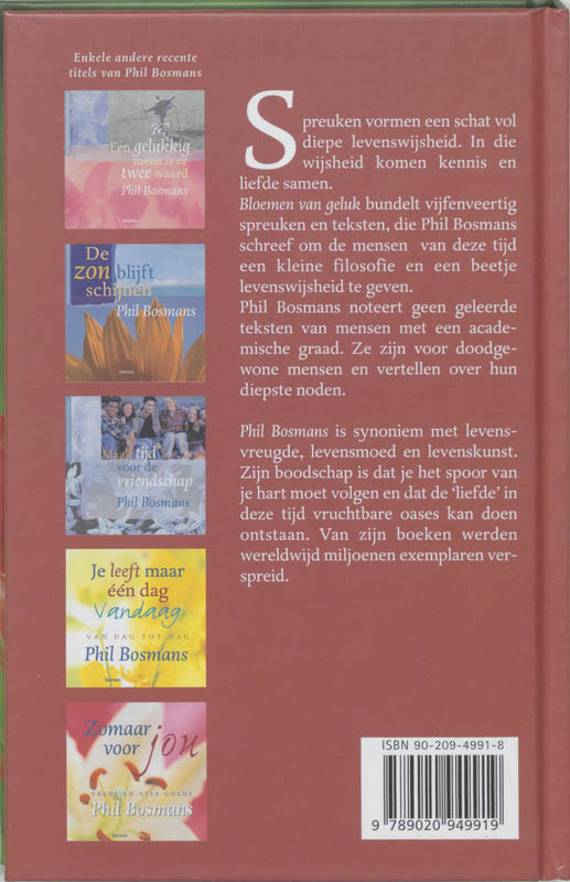 Bloemen van geluk achterkant