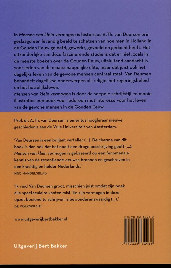 Mensen van klein vermogen Mensen van klein vermogen achterkant