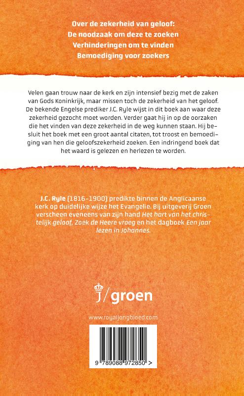 Heb je zekerheid? achterkant