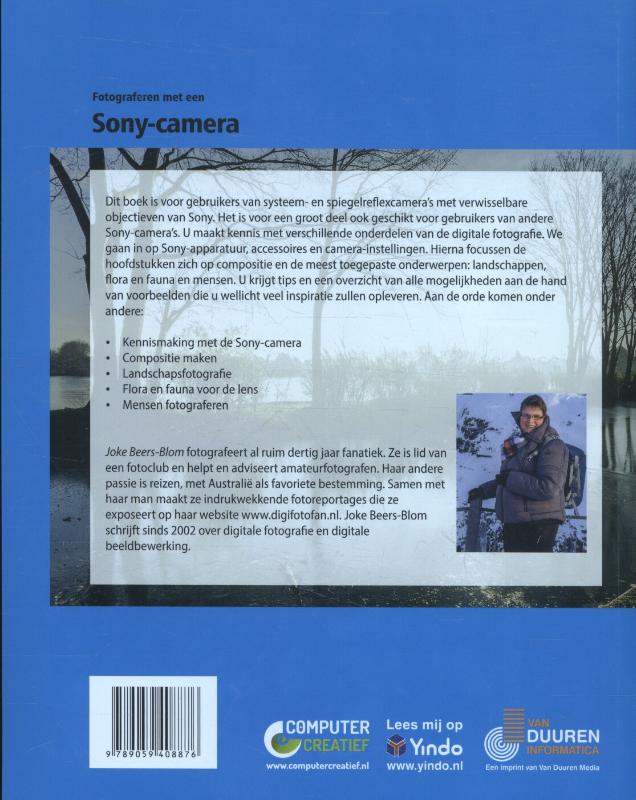 Fotograferen met een Sony-camera achterkant