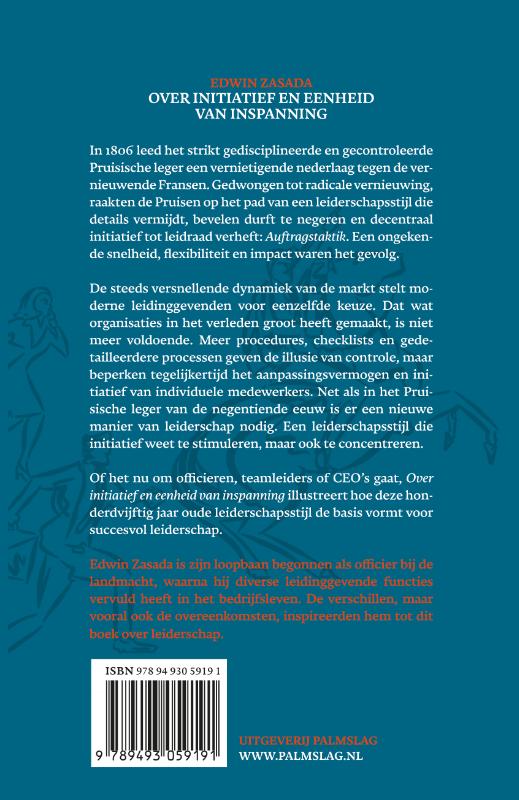 Over initiatief en eenheid van inspanning achterkant