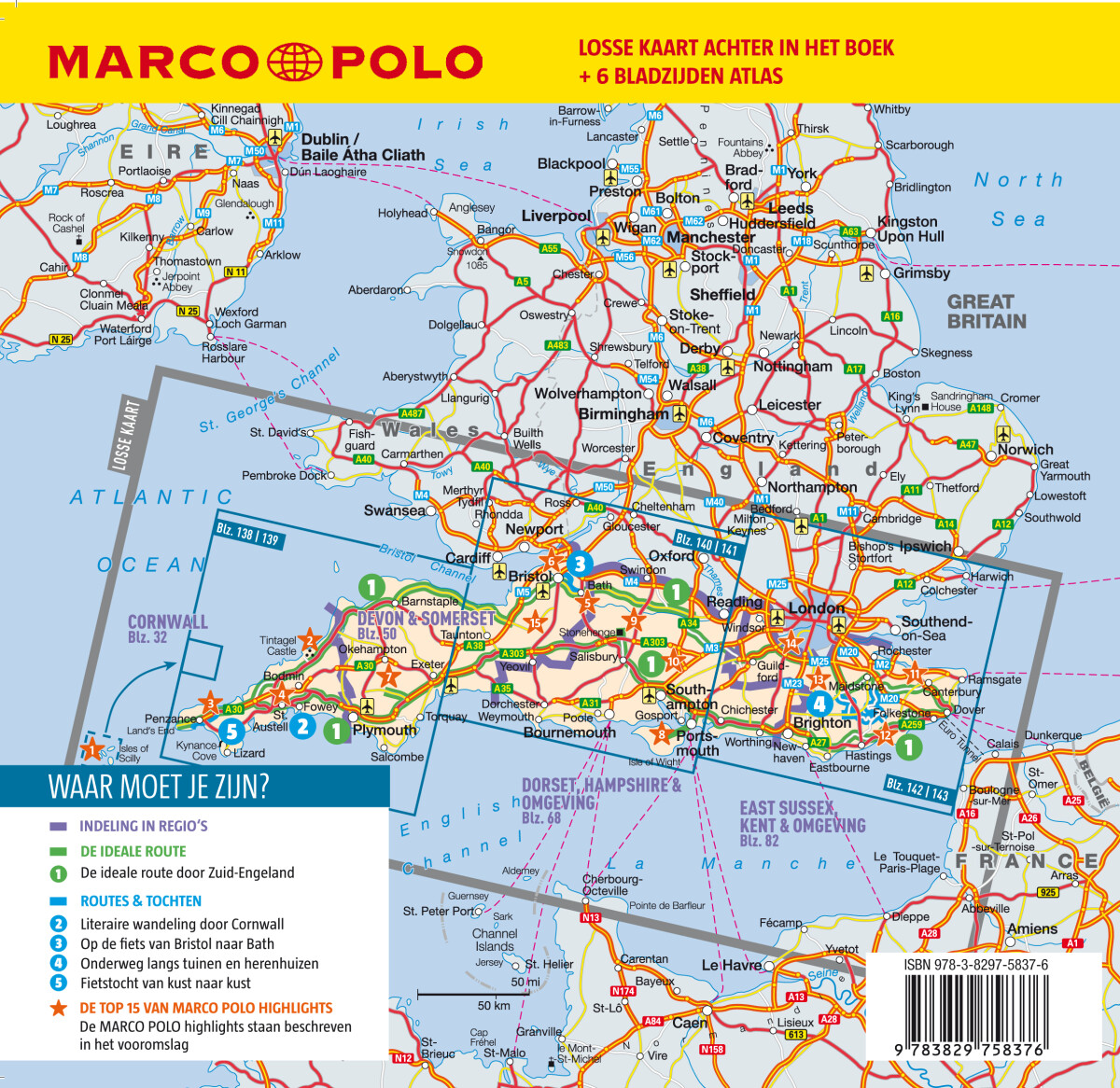 Zuid-Engeland / Marco Polo achterkant