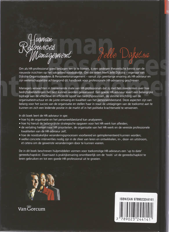 Handboek Human Resources Management achterkant