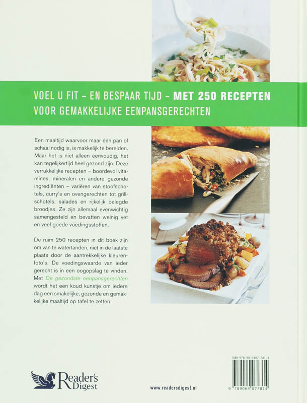 De gezondste eenpansgerechten De Gezondste Eenpansgerechten achterkant