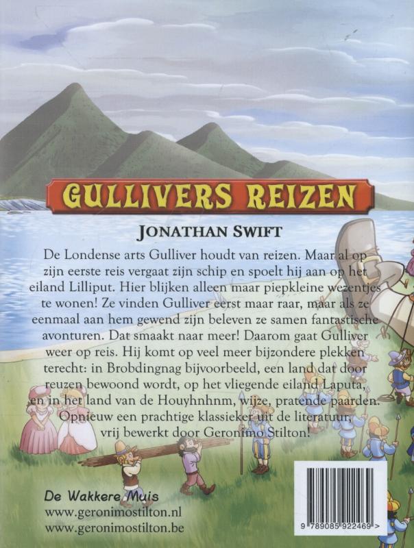 Gullivers reizen / Geronimo Stilton Klassiekers Gullivers reizen / Geronimo Stilton Klassiekers achterkant