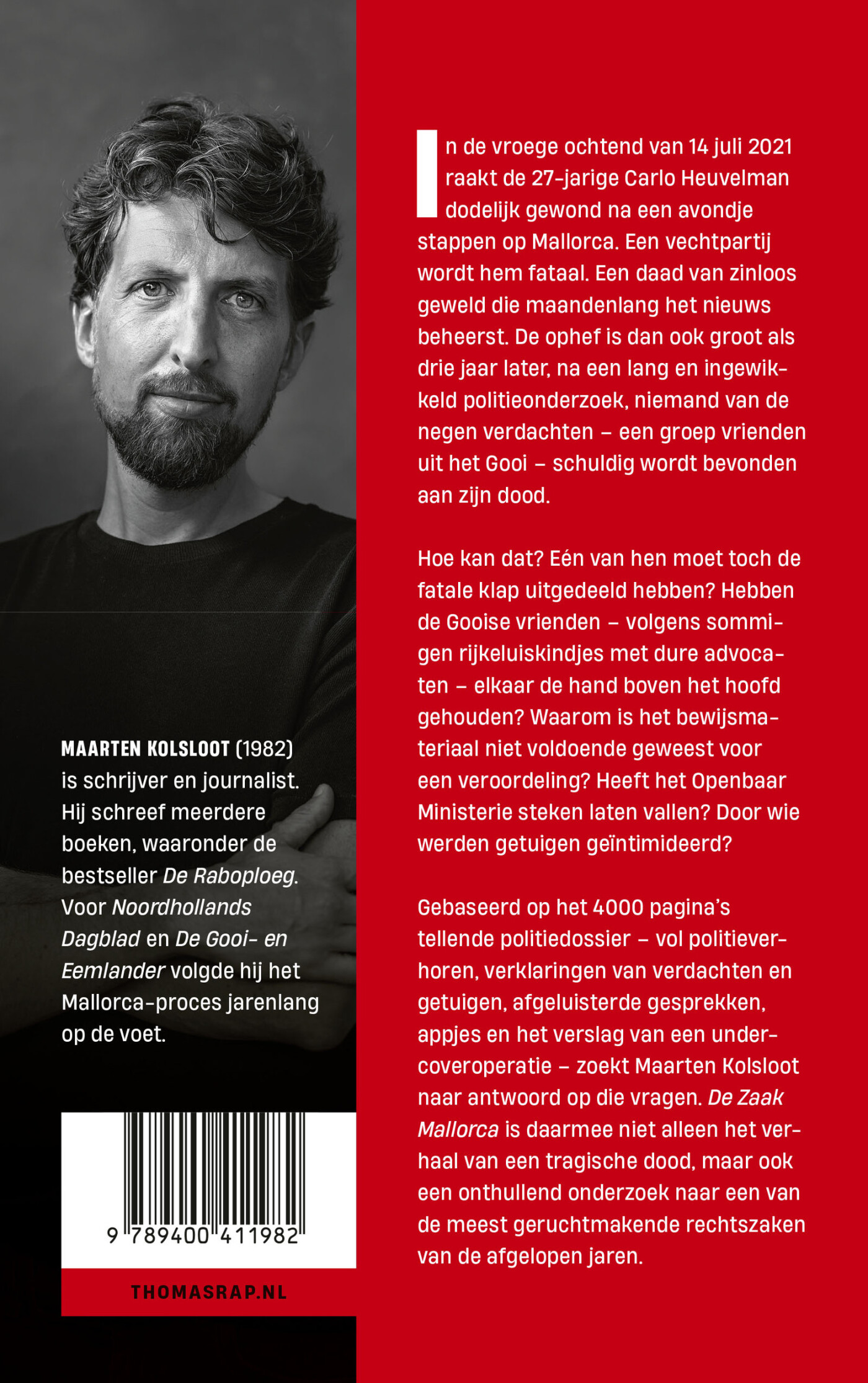 De zaak Mallorca achterkant