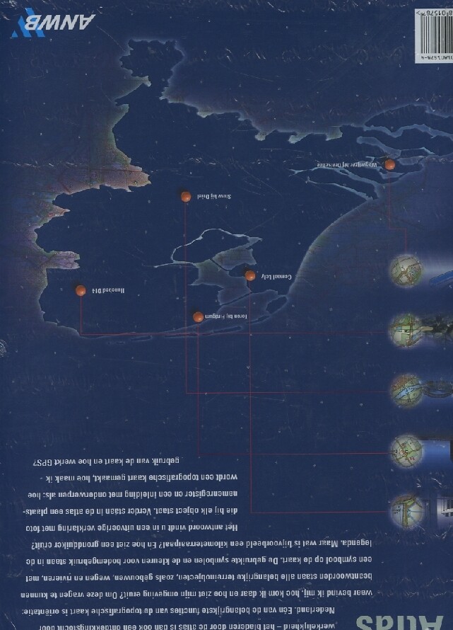 Nederland / ANWB topografische atlas achterkant