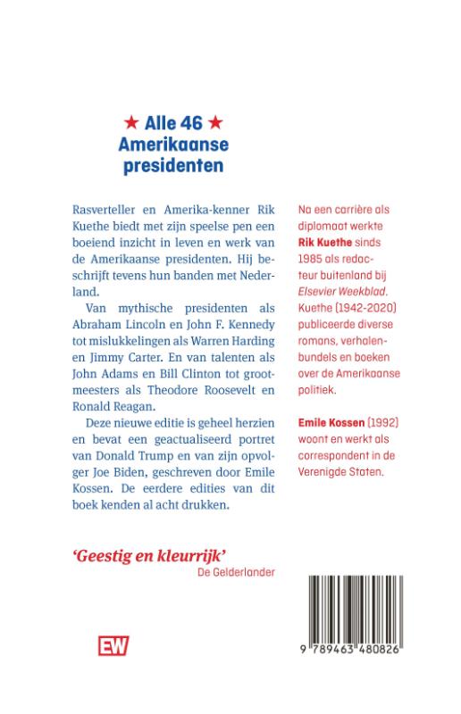 Alle 46 Amerikaanse presidenten / EW Boeken achterkant