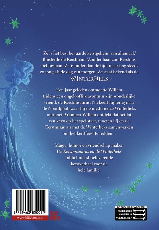 De Kerstmisaurus en de Winterheks / De Kerstmisaurus / 2 achterkant