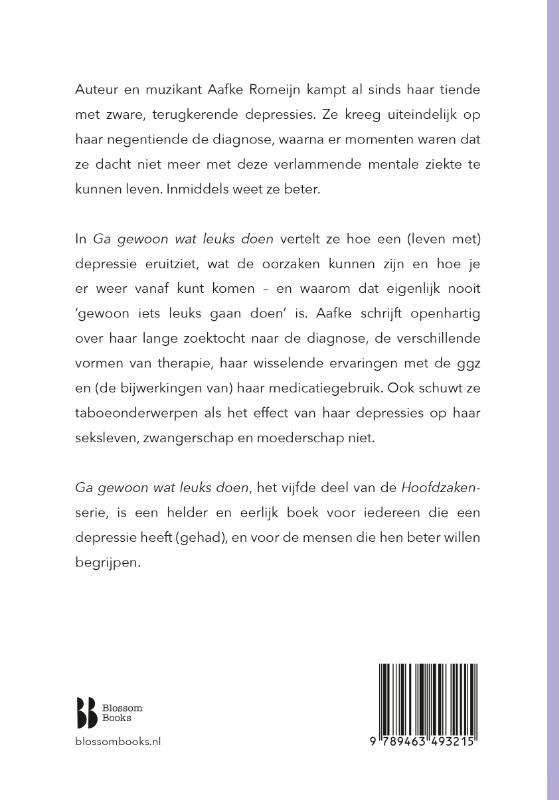 Ga gewoon wat leuks doen / Hoofdzaken achterkant