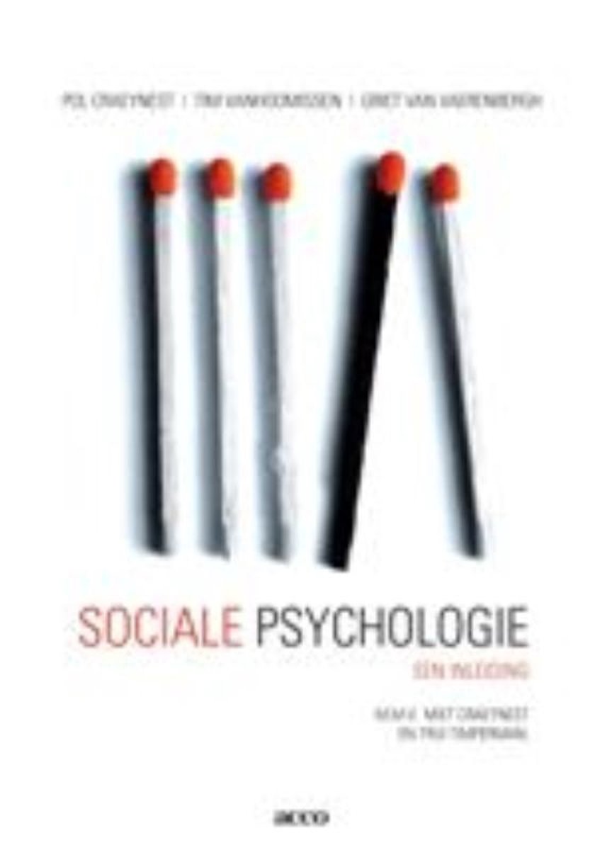 Sociale psychologie, een inleiding