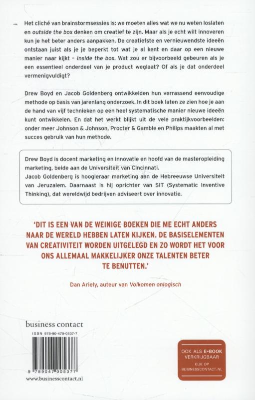 Inside the box Inside the box achterkant