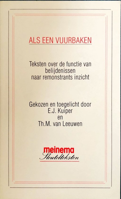 Als een vuurbaken / Sleutelteksten in godsdienst en theologie / 20