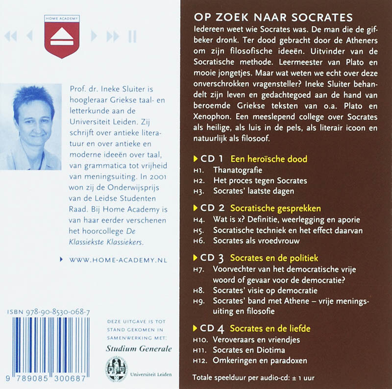 Op zoek naar Socrates achterkant