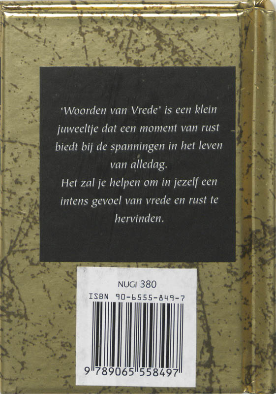 Woorden Van Vrede achterkant