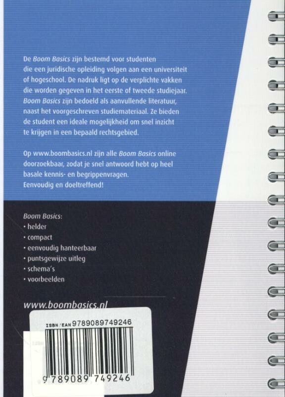 Verbintenissenrecht / Boom Basics achterkant