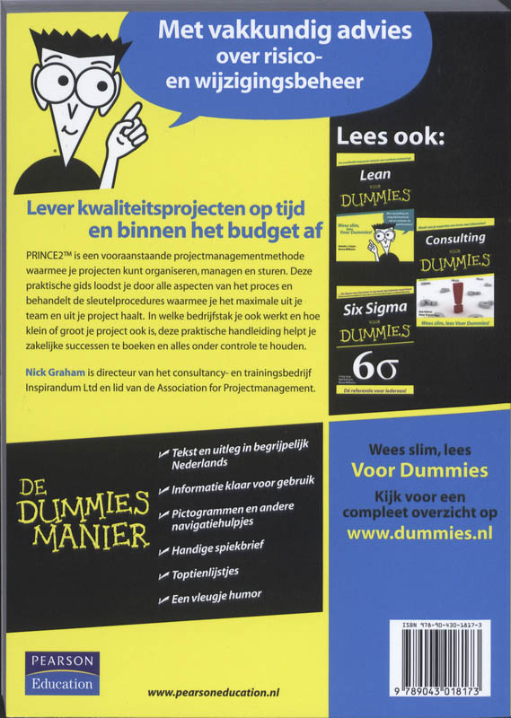 PRINCE2 voor Dummies achterkant