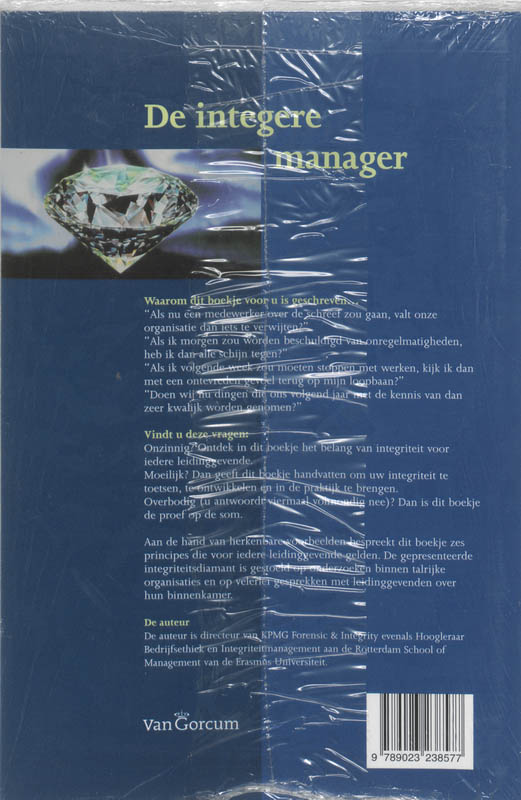 De integere manager achterkant