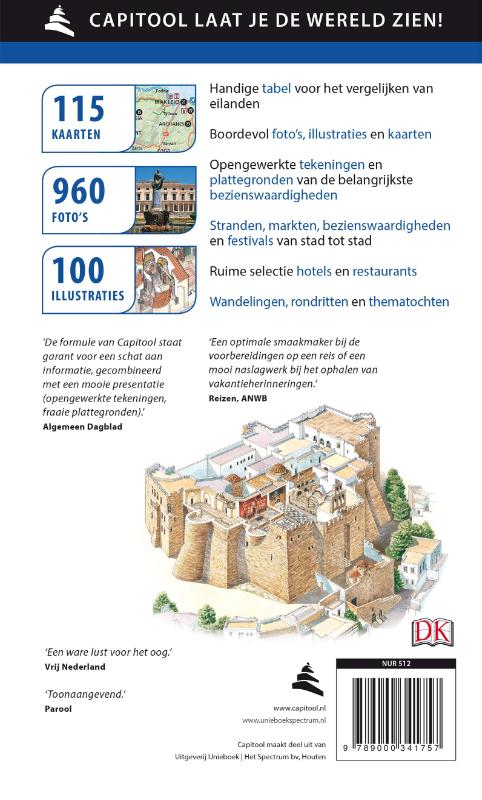 Griekse eilanden / Capitool reisgidsen Griekse eilanden / Capitool reisgidsen achterkant