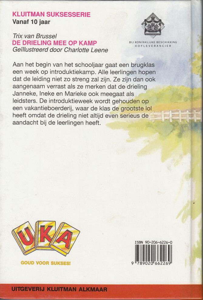 De drieling mee op kamp / Kluitman suksesserie / 19 achterkant