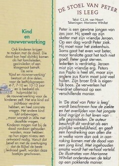 De stoel van Peter is leeg / Kind en rouwverwerking / [dl. 2] achterkant